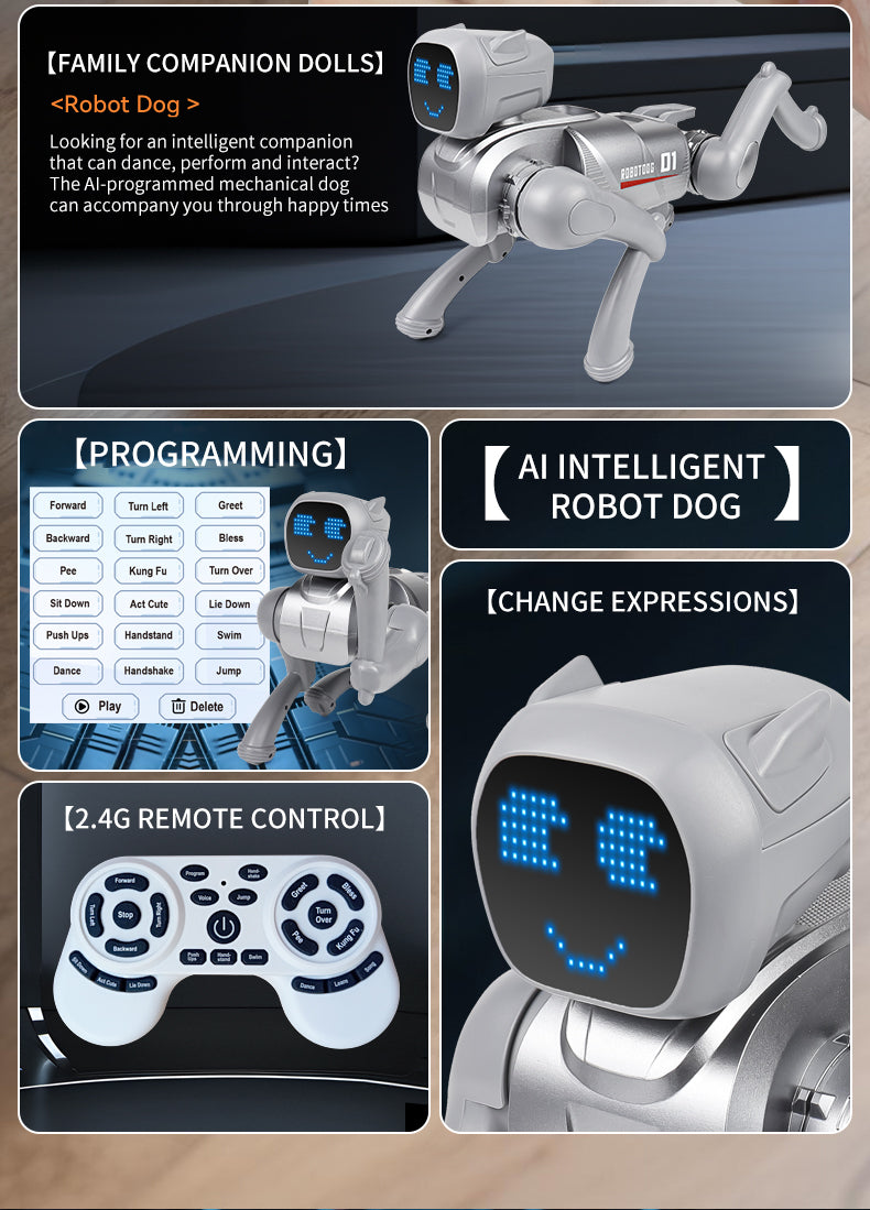 RoboPup X1 Interactive Robot Dog | Voice & Remote Control