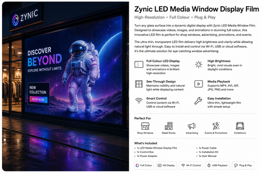 Transparent LED Window Display