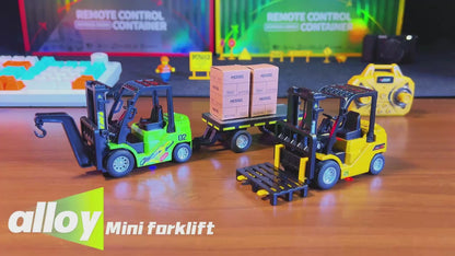 Remote Control Mini Forklift Truck with Rechargeable Battery